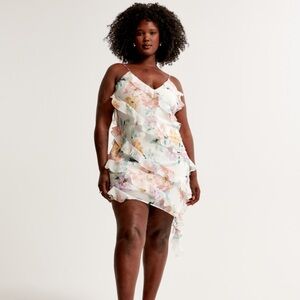 Abercrombie & Fitch All-Over Ruffle Mini Dress